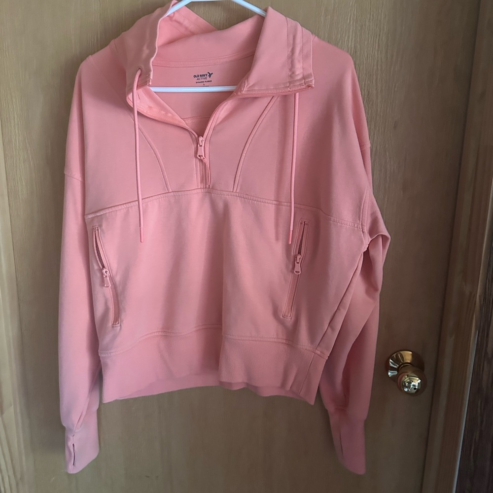 Old Navy Women's Peach Zip-Up Hoodie